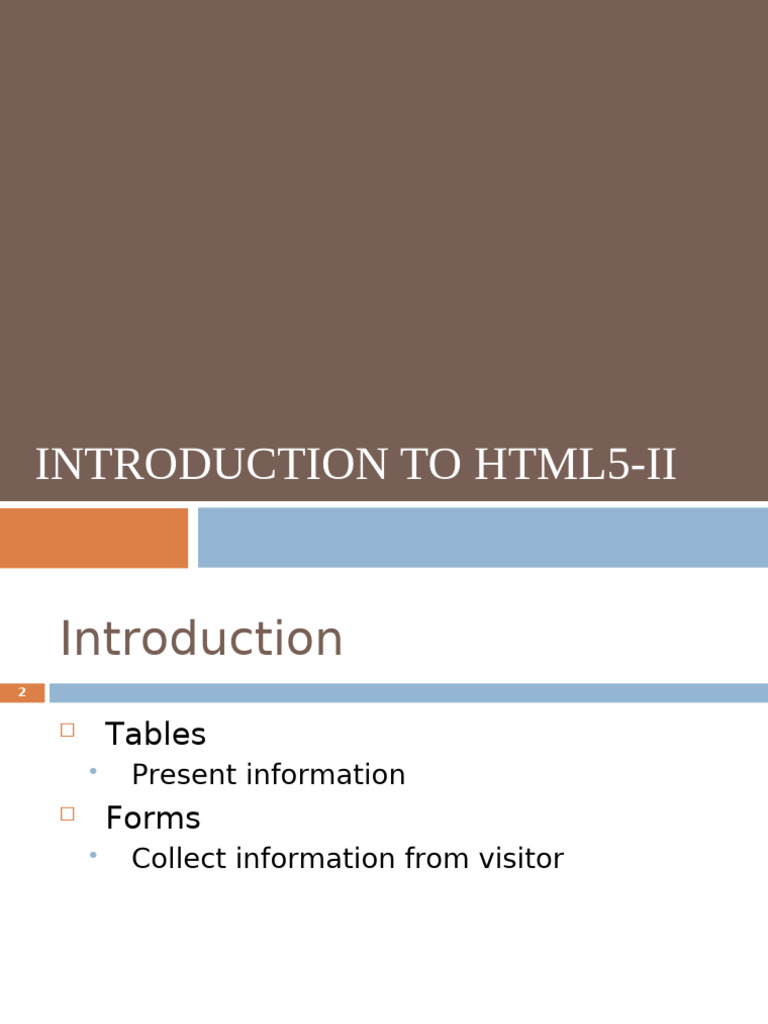HTML5 Tables and Forms Guide | PDF | Html Element | Computing