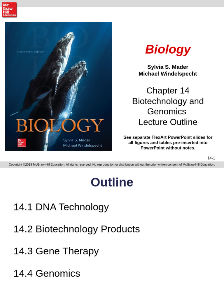 Biotechnology and Genomics Overview | PDF | Molecular Cloning ...