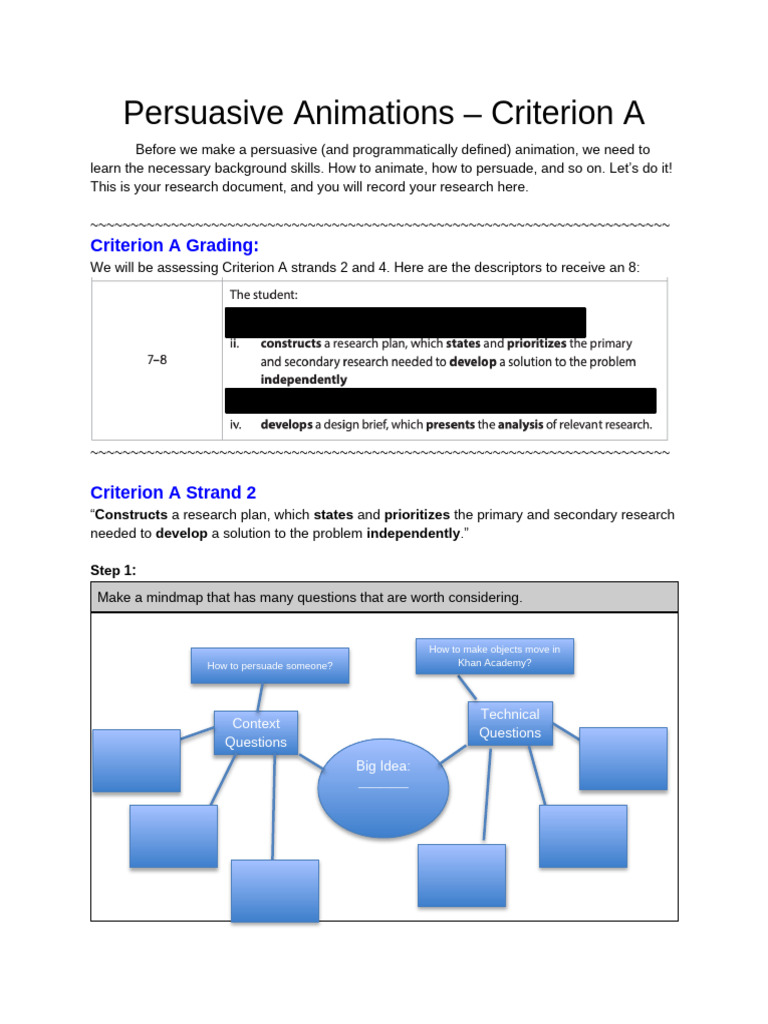 Research Plan for Persuasive Animation | PDF | Cognition | Learning