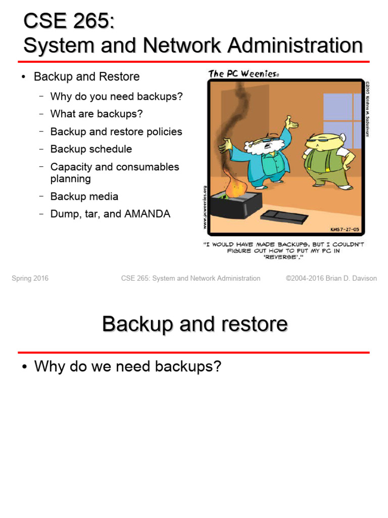 009 Backups | PDF | Backup | File System