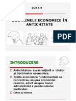 Doctrinele Economice În Antichitate