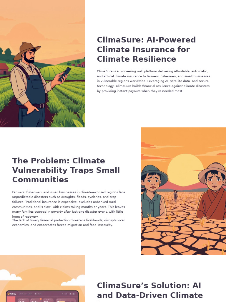 AI Climate Insurance for Farmers | PDF | Climate Resilience | Insurance