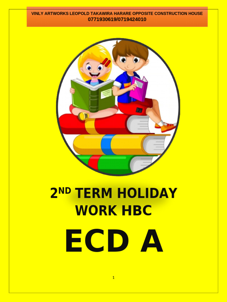 Ecd A 2nd Term Holiday Work HBC | PDF