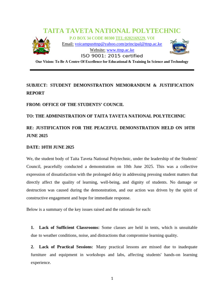 TTNP Student Demonstration Report | PDF