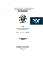 Analisis Faktor-Faktor Yang Berhubungan Dengan Pence Mar An Mikrobia Pada Jamu Gendong (Thesis)