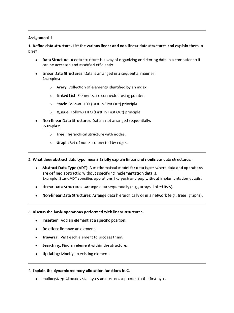 Data Structures and Algorithms Overview | PDF | Computer Programming ...