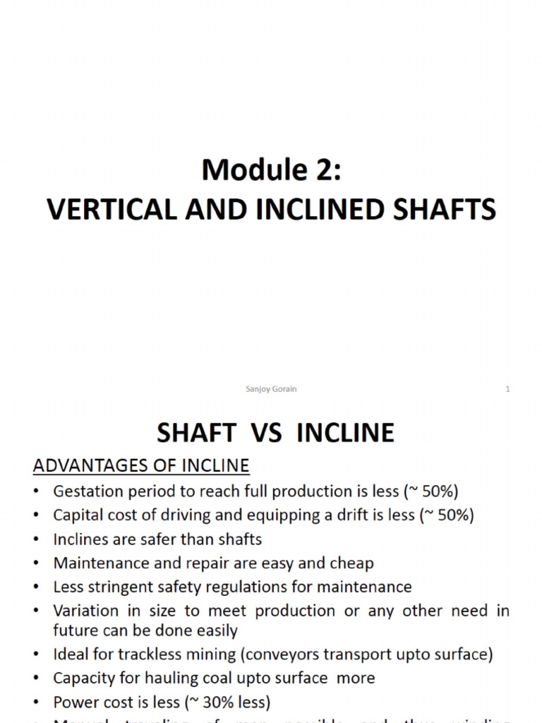 Mine Development Module 21 | PDF