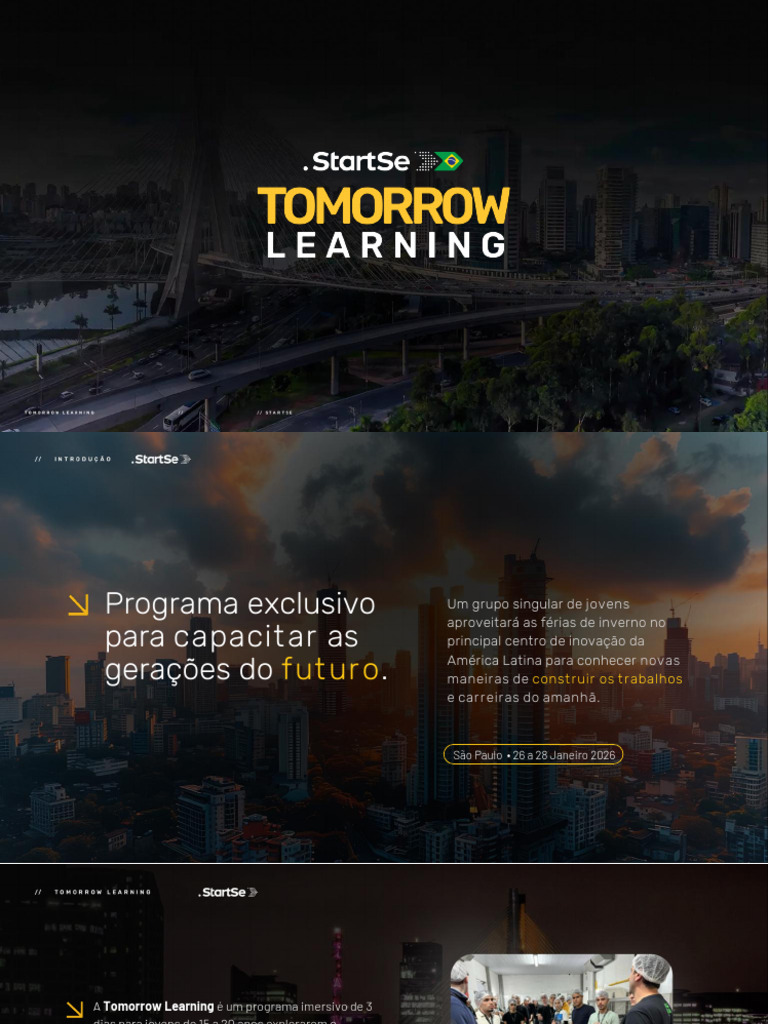 Programa Tomorrow Learning 2026 | PDF | Empresa Startup | Microempresas ...
