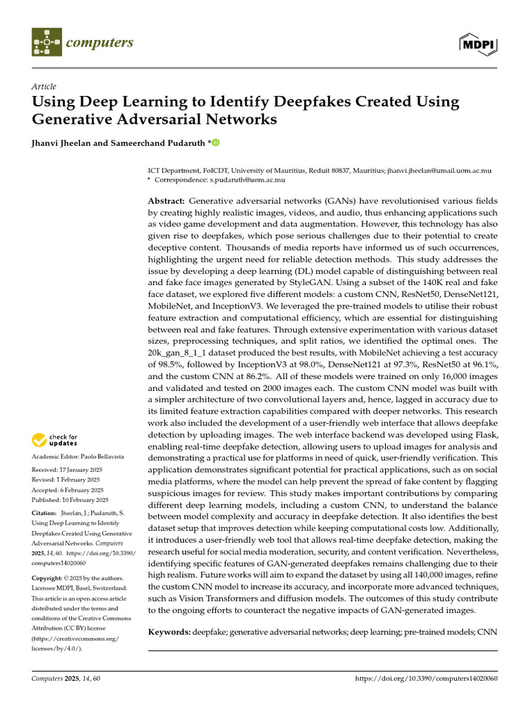 Using Deep Learning To Identif | PDF | Deep Learning | Computing