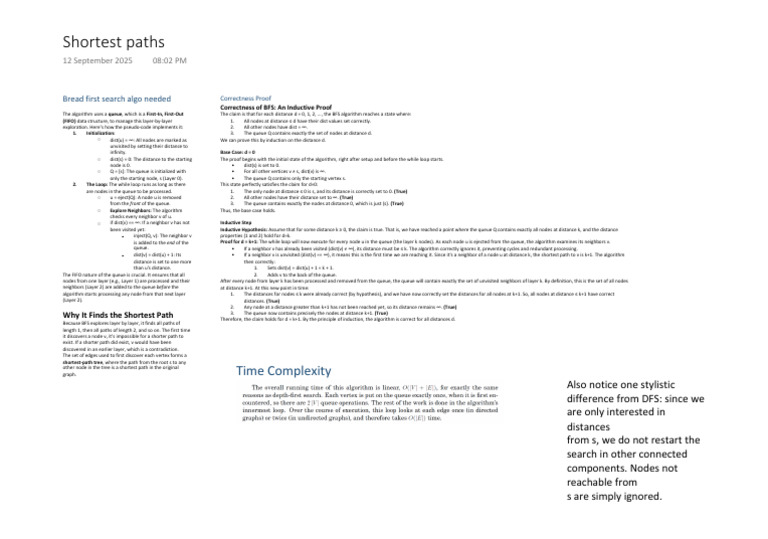 BFS Algorithm for Shortest Path Finding | PDF | Vertex (Graph Theory ...
