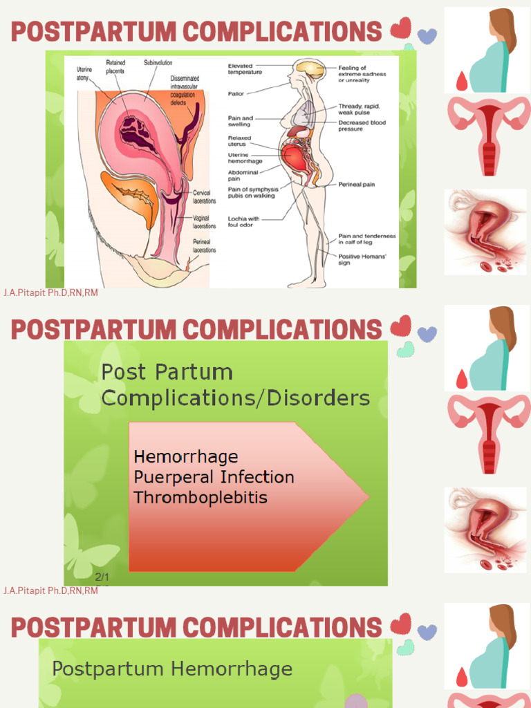 Postpartum Complications Overview | PDF | Human Reproduction | Fertility
