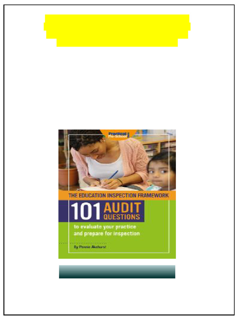 The Education Inspection Framework 101 Audit Questions 101 Audit ...