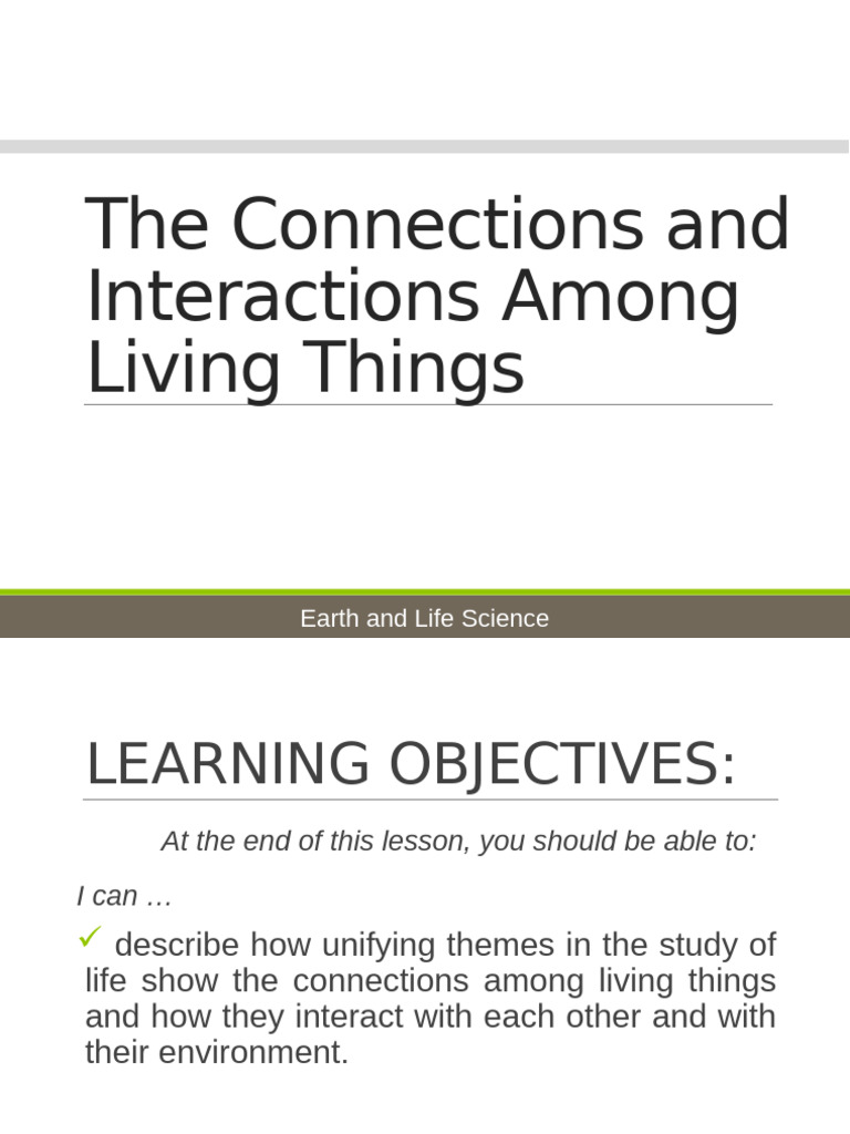 Ecology: Connections Among Living Things | PDF