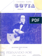 Fernando Sor - 20 Etudes Pour Guitar a.segovia