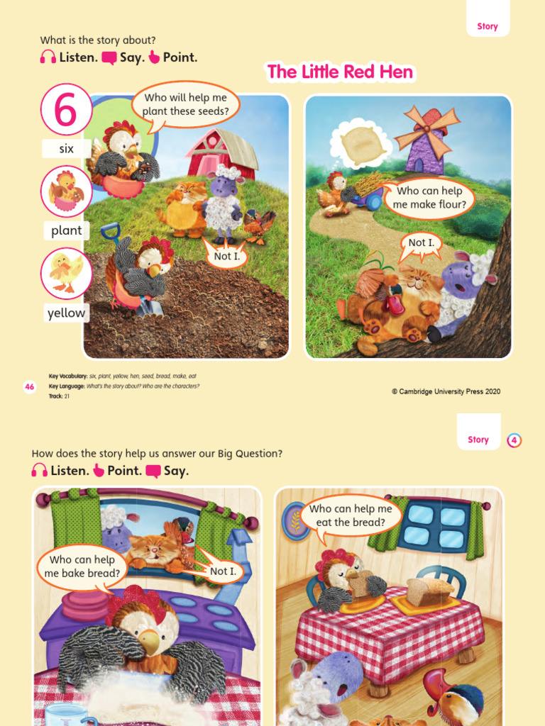 Little Red Hen Story Q&A Guide | PDF