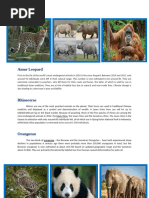 A-Z List of Endangered Animals | PDF