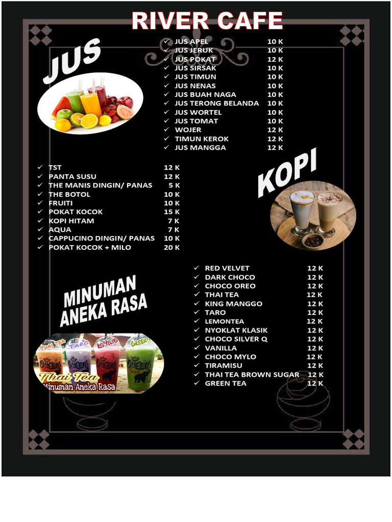 Cafe Rivea Menu Overview | PDF