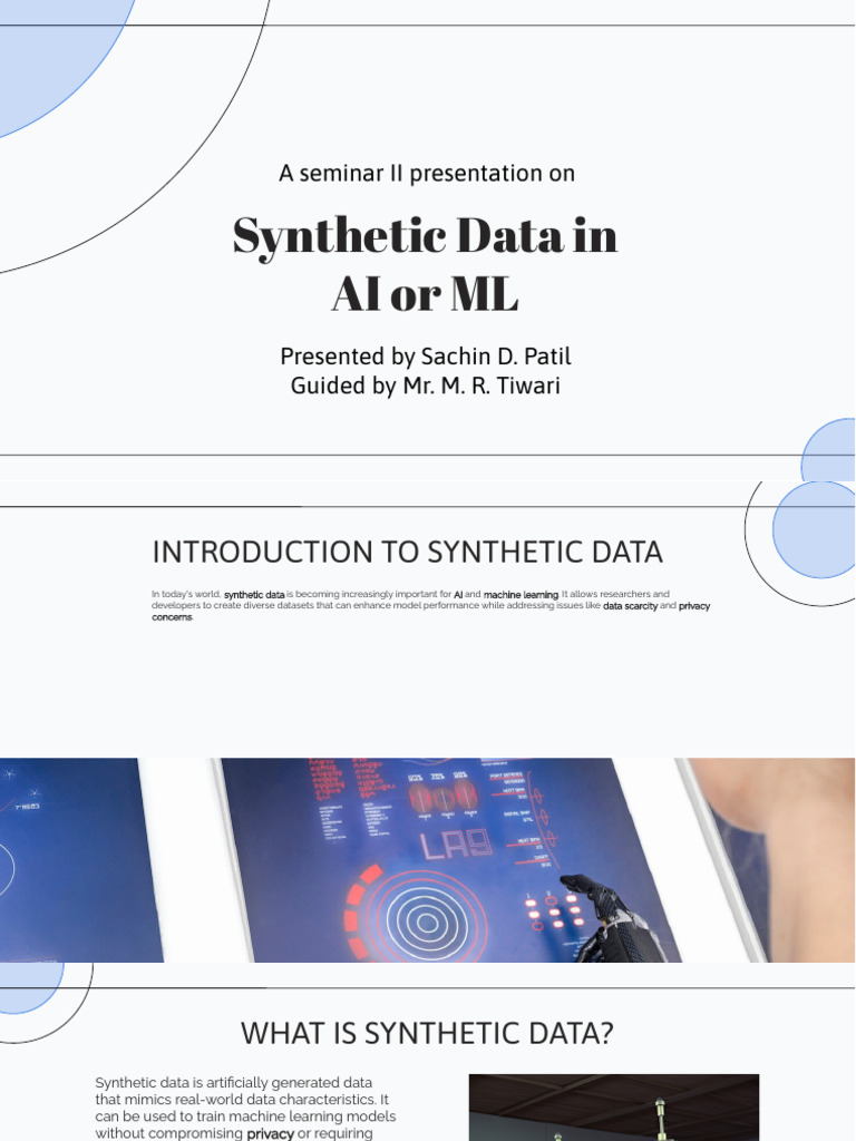 Synthetic Data in AI: Benefits and Challenges | PDF | Machine Learning ...