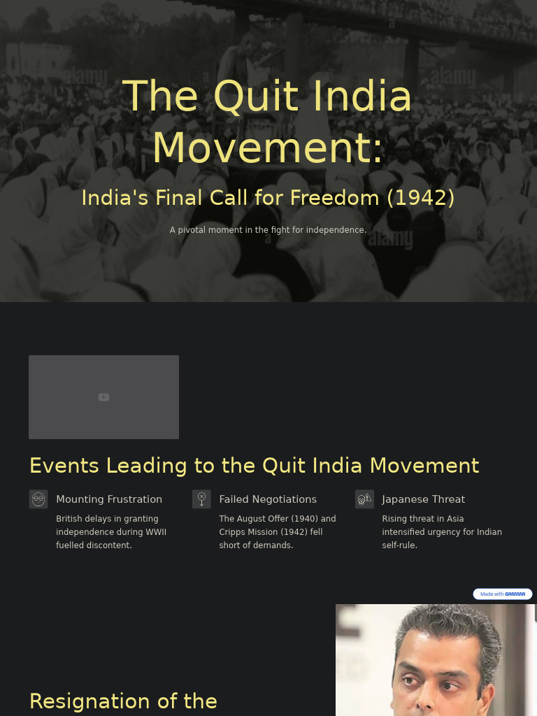 The Quit India Movement 1 | PDF | Partition Of India | British India