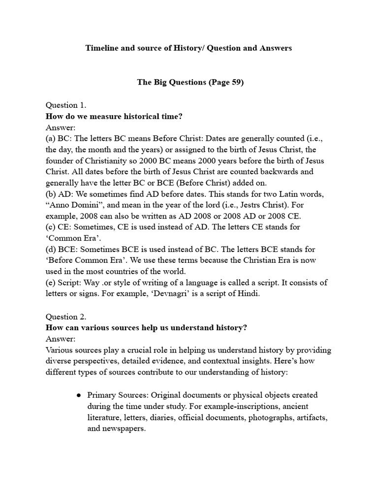 Understanding Historical Time and Sources | PDF | Anno Domini | Common Era