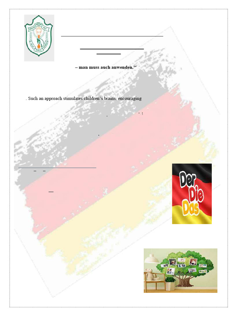 German Language Week Activities 2025 | PDF | Grammatical Gender ...