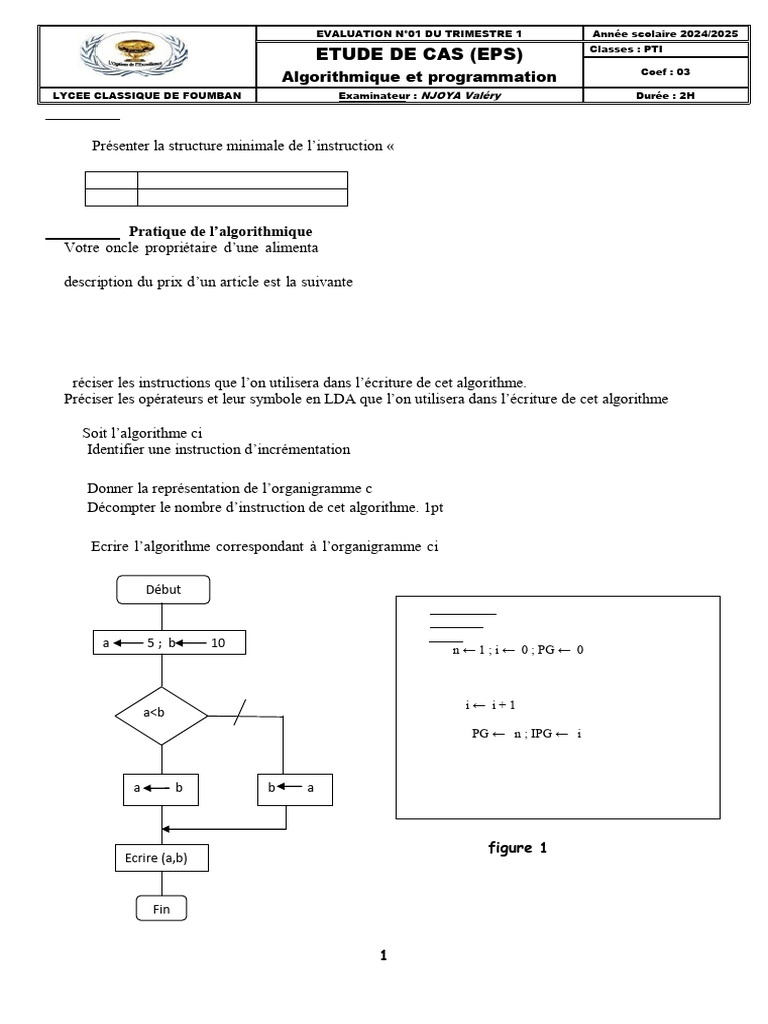 Concepts et Pratique de l'Algorithmique | PDF | Algorithmes | Génie ...