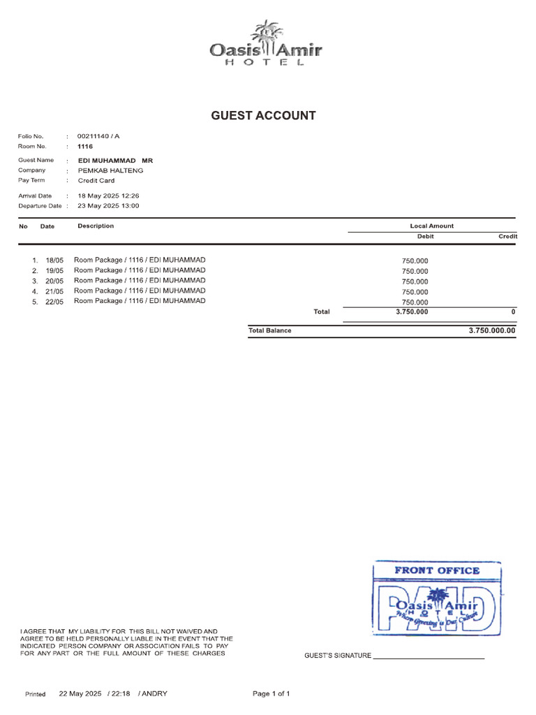 Invoice Edi Muhammad | PDF