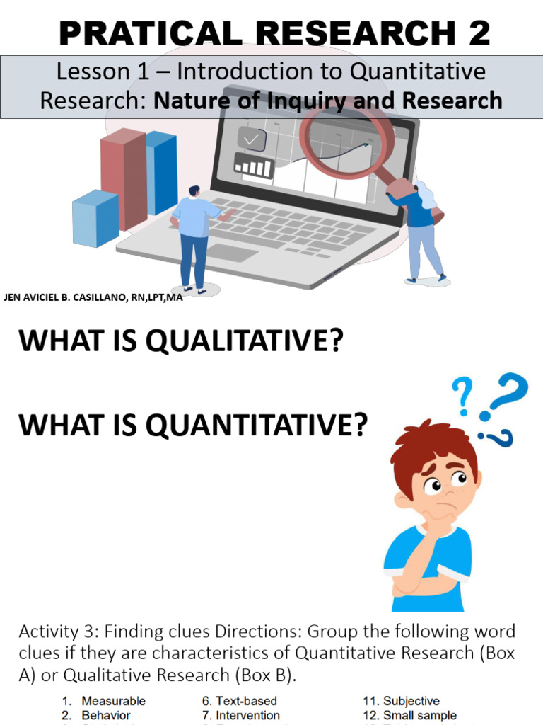 Introduction to Quantitative Research | PDF | Quantitative Research ...