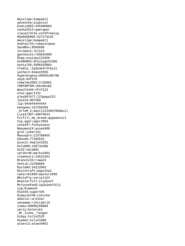 User Credentials Overview | PDF
