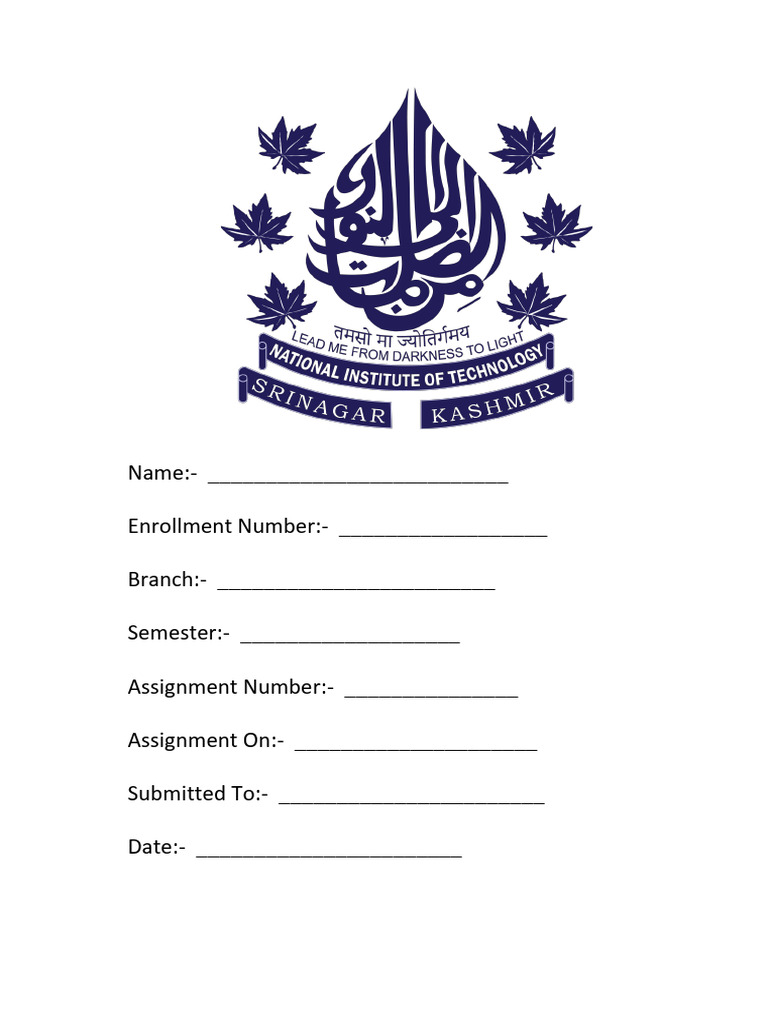 Nit Front Page. | PDF