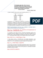 Lista de Exercícios Sobre Os Fundamentos Da Cinética Enzimática