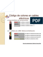 Código de Colores en Cables Eléctricos