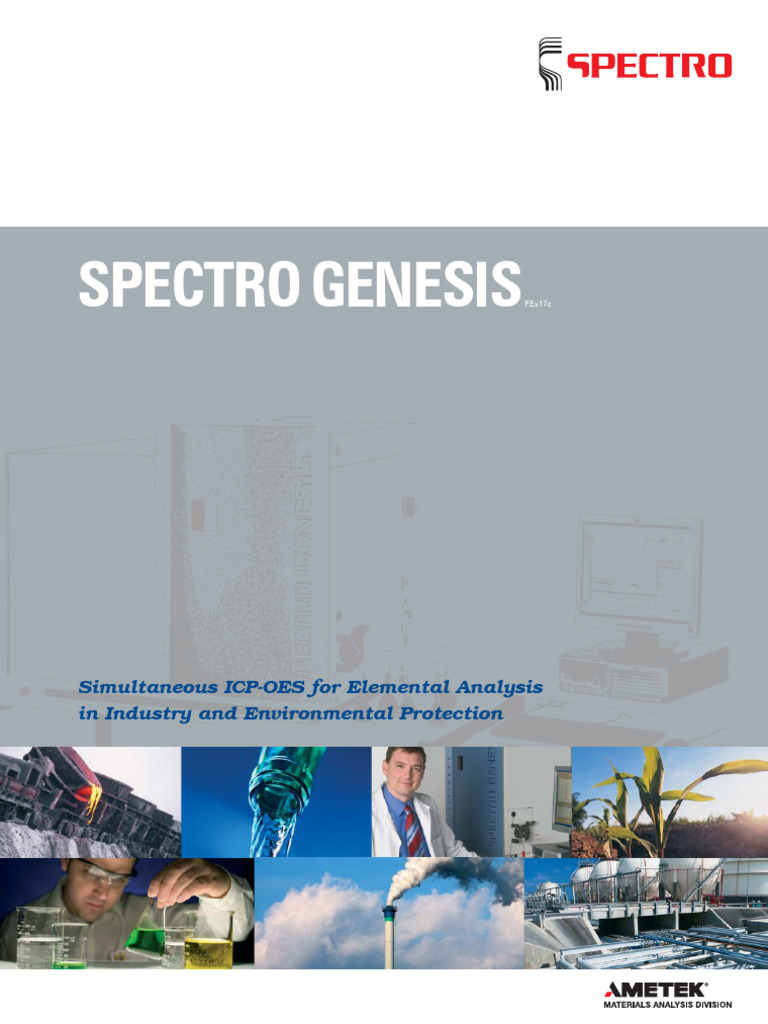 SPECTRO GENESIS ICP-OES Overview | PDF | Spectroscopy | Physical Sciences
