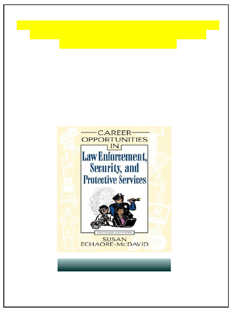 Career Opportunities in Law Enforcement Security and Protective ...