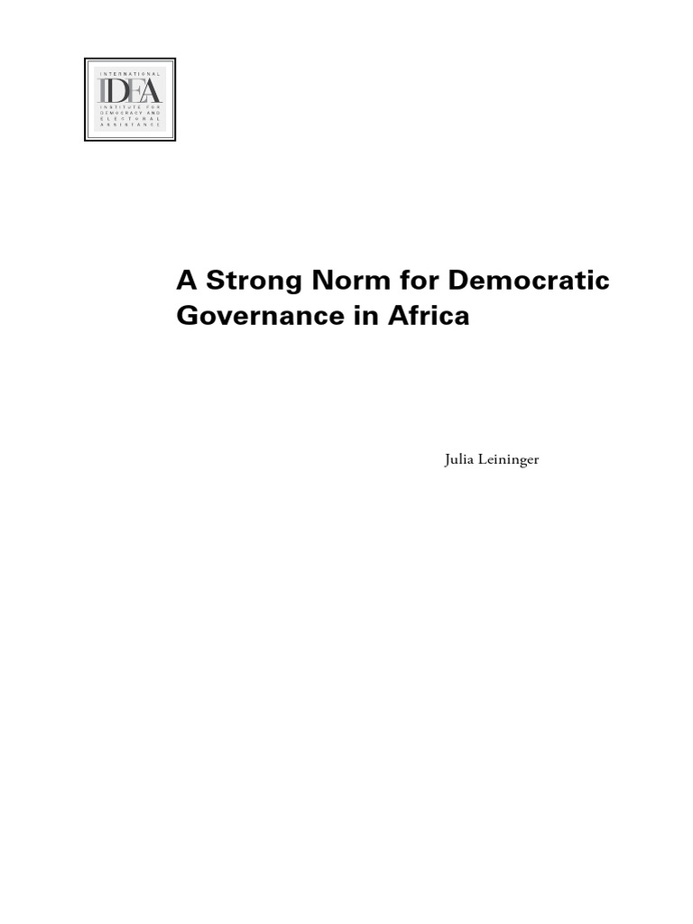 Democratic Governance Norms in Africa | PDF | African Union | Governance