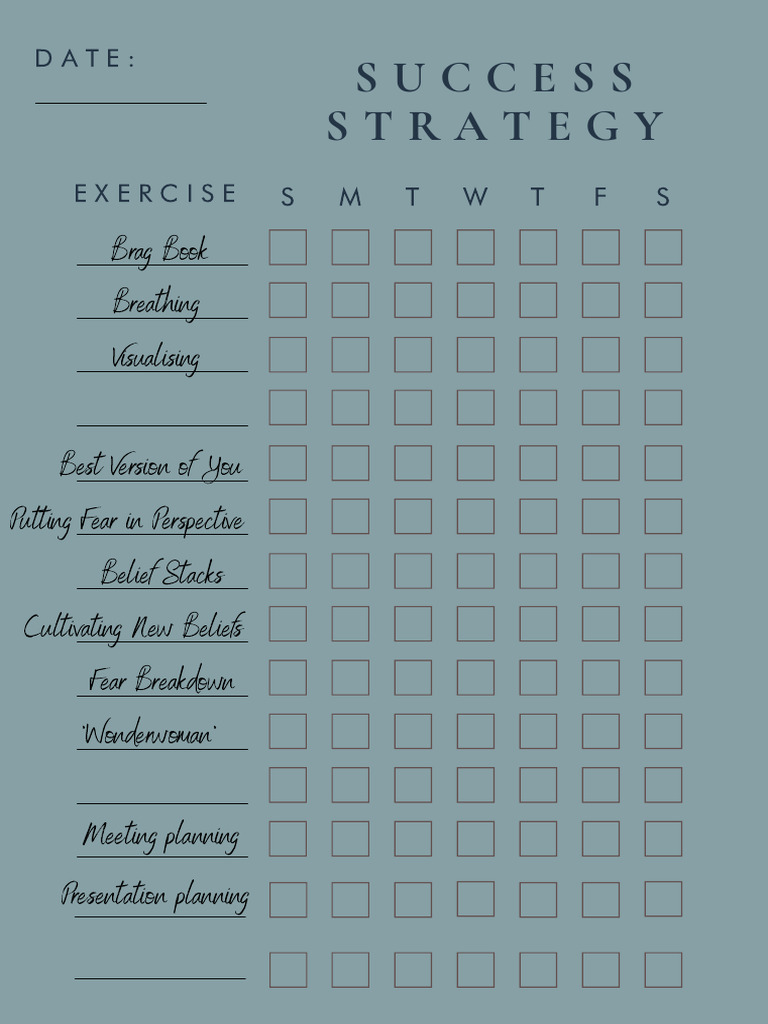 Success Strategy Planner-2 | PDF