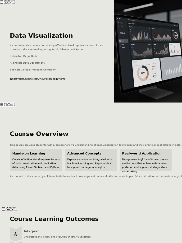 Data Visualization Course Overview | PDF | Statistics | Infographics