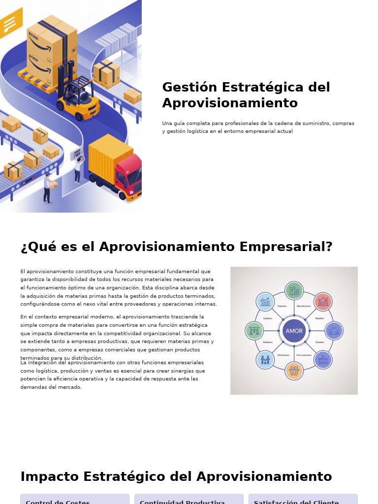 Gestión Estratégica del Aprovisionamiento | PDF | Obtención | Logística