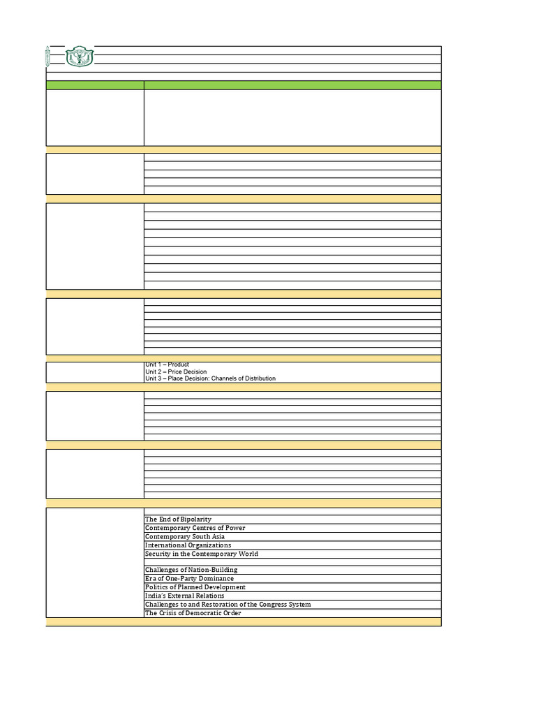 Half Yearly - Syllabus 2025 - Xii | PDF