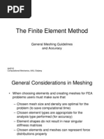 Fem Meshing Rules