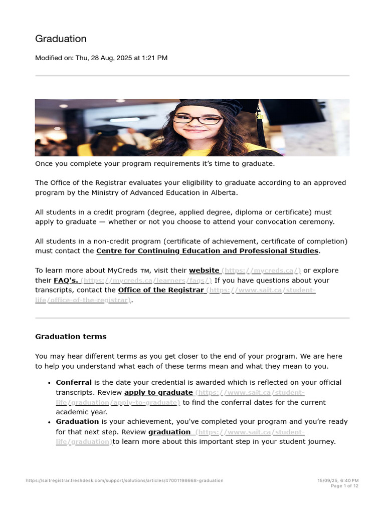 Graduation Process and Requirements Guide | PDF | Credential | Graduation