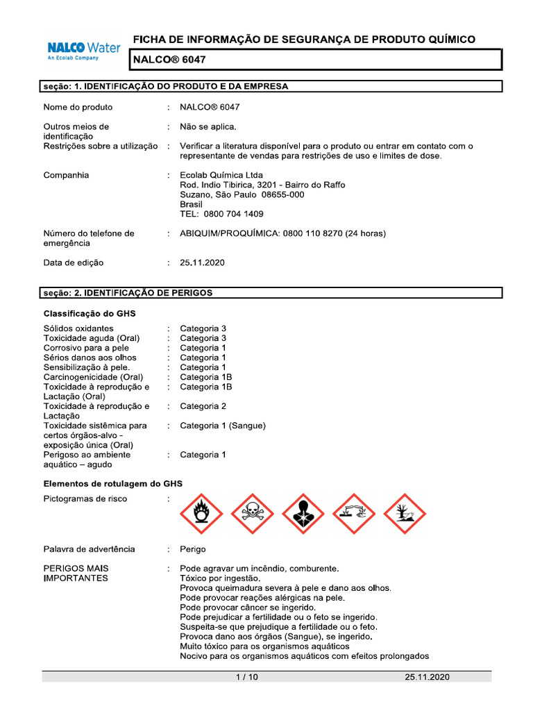 Fispq MSDS 6047 | PDF