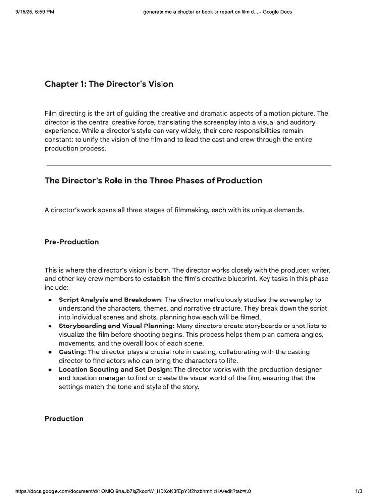 Art of Film Directing | PDF