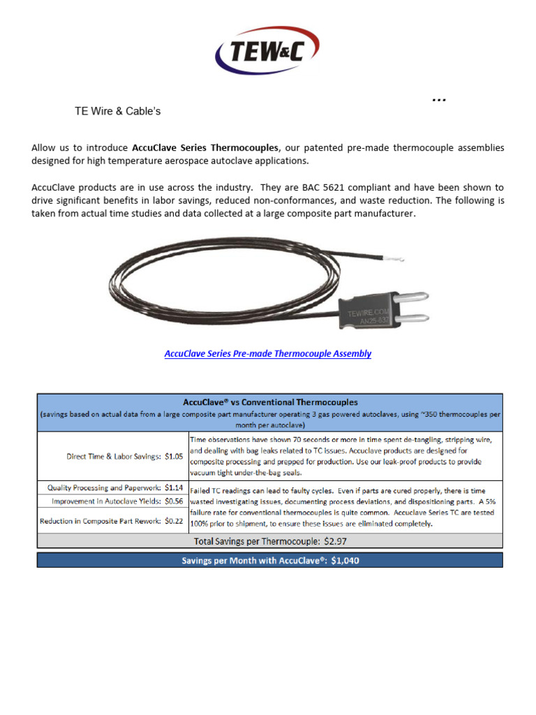 Te Wire-Bc | PDF | Thermocouple
