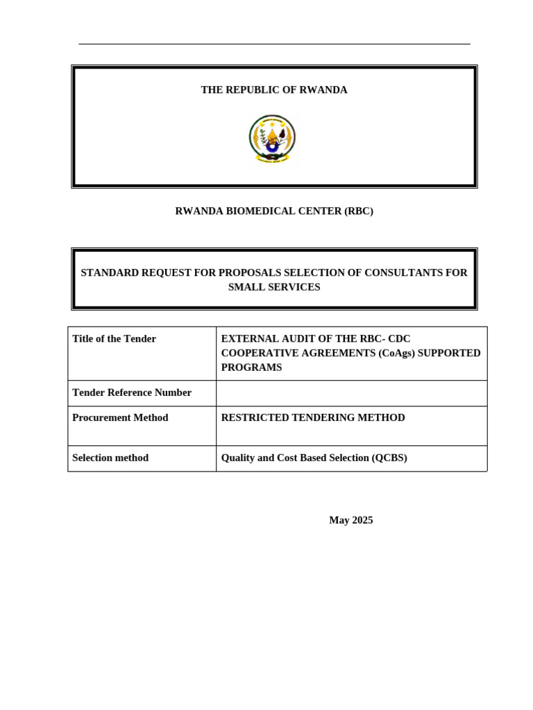 RFP for RBC CDC Audit Services | PDF | Taxes | Audit