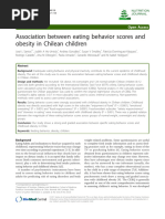 Child Eating Behavior Questionnaire (CEBQ) | PDF | Appetite | Psychology