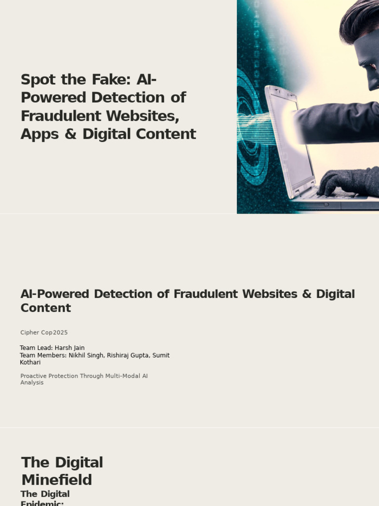 AI Detection of Fraudulent Websites | PDF | Phishing | Artificial ...