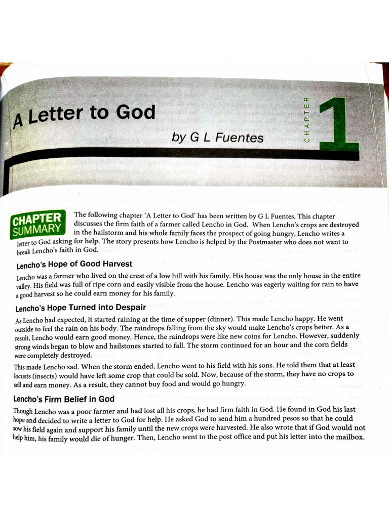 Letter To God | PDF