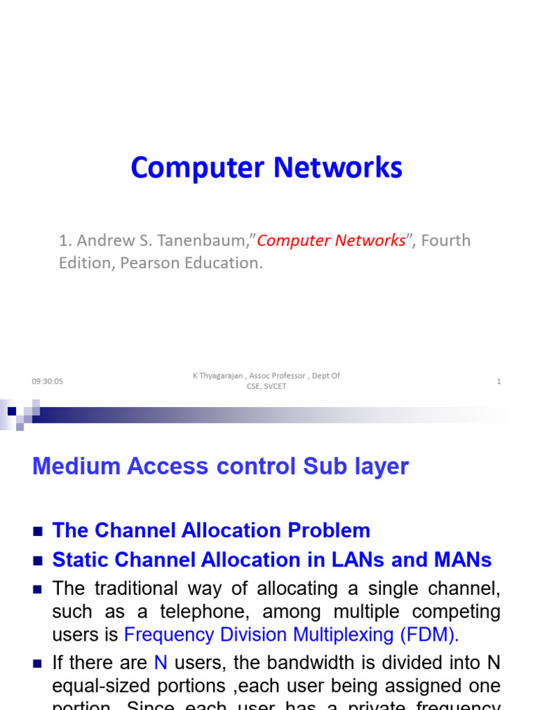 Computer Networks: Channel Allocation Methods | PDF | Ethernet ...