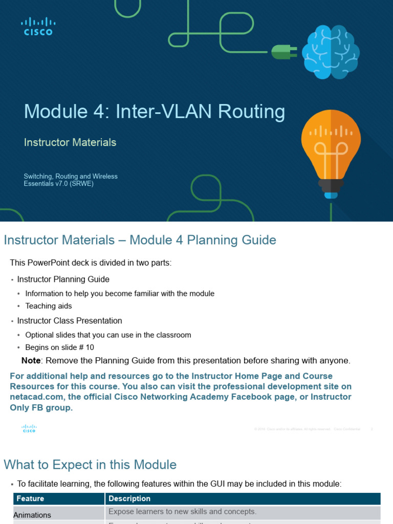 Inter-VLAN Routing Module Overview | PDF | Network Switch | Computer ...